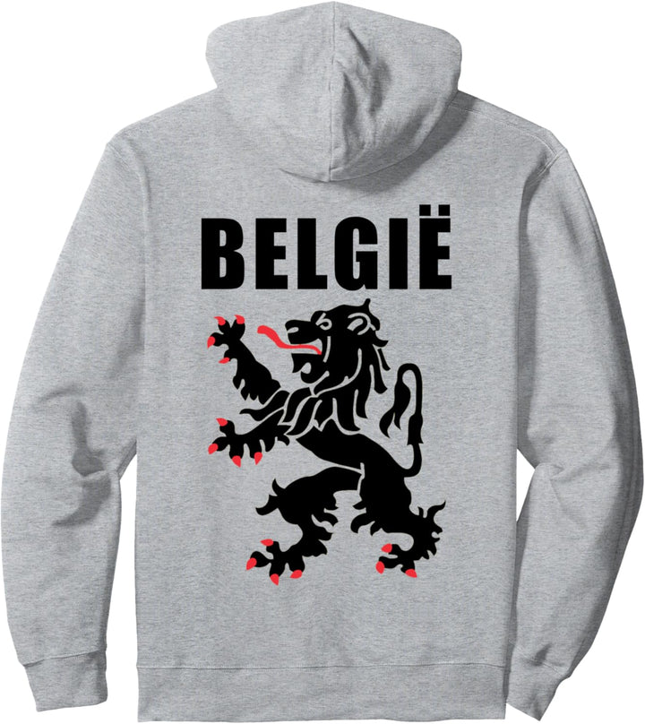 Belgium Voetbal Souvenir Graphic Belgian Lion Nederlands Pullover Hoodie