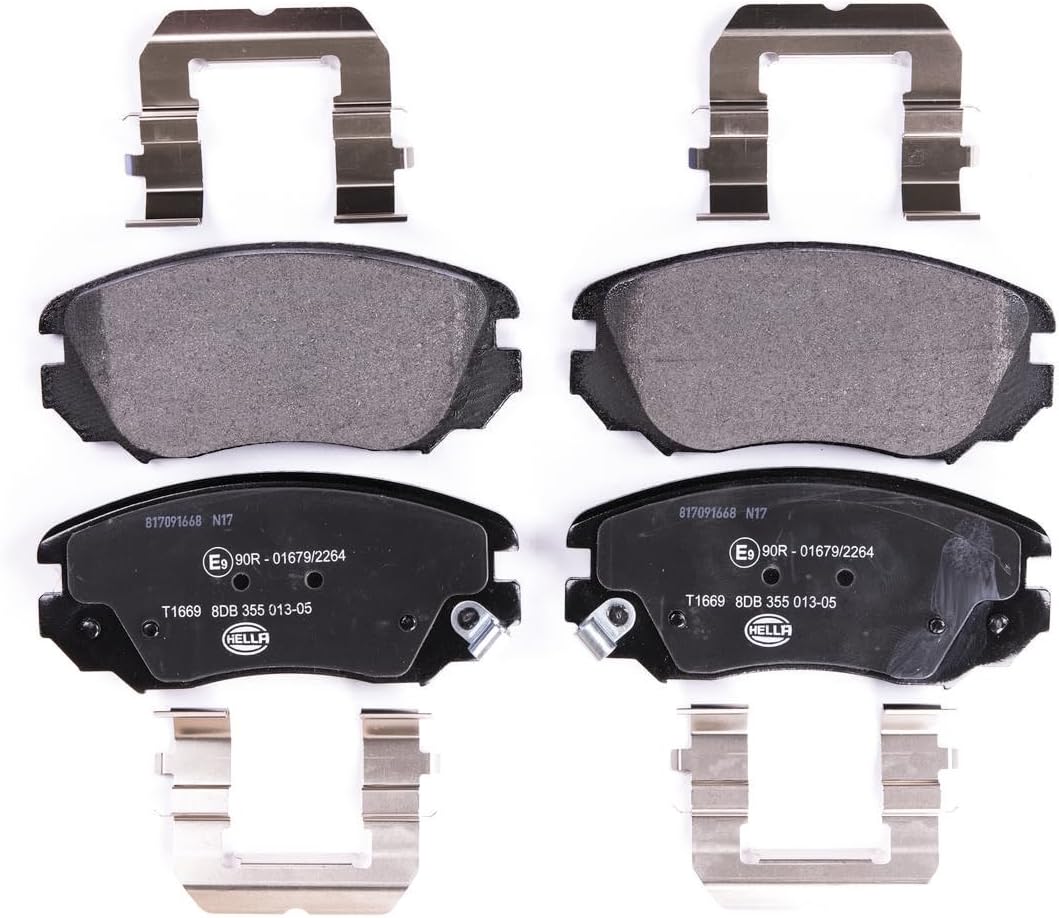 HELLA PAGID 8DB 355 013-051 Bremsbelagsatz - T1669 - Dicke/Stärke: 19.1mm - Bremssystem: Mando - mit