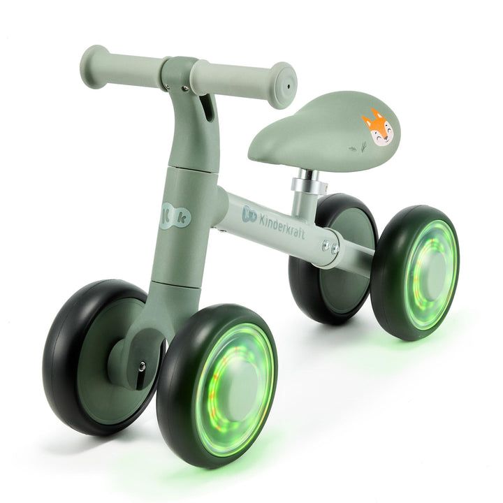 Kinderkraft Cutie Flash Laufrad, Lernlaufrad, Kinderlaufrad, Lauflernrad ohne Pedale, Räder mit LED-