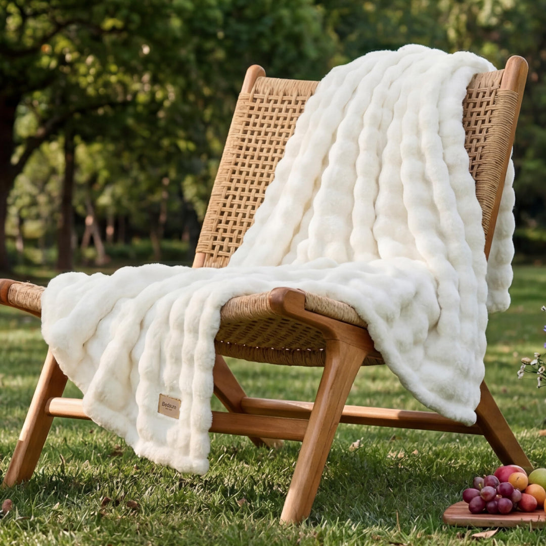 BEDSURE Kuscheldecke Flauschig Bubble Decke - Geschenke für Frauen Sofadecke, Wolldecke & Fleecedeck