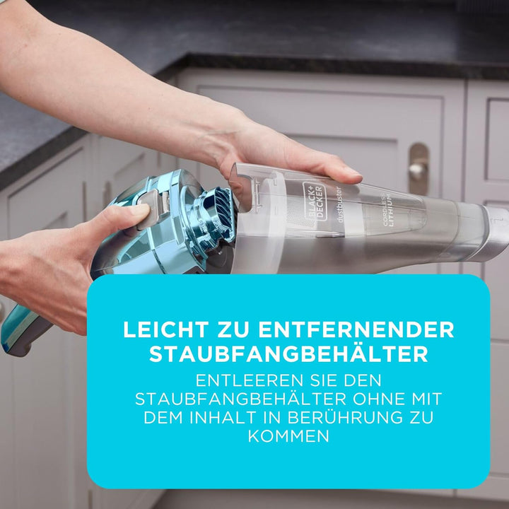 Black & Decker NVC220WBC-qw, Chrome Et Bleu, 385 ml, 14.4 W, 385 milliliters Chrome Et Bleu 385 ml,