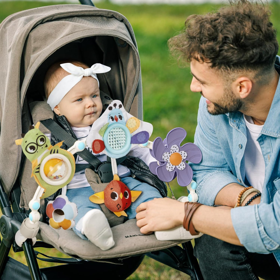 Tiny Love Musical Nature Stroll Arch, Kinderwagen Spielzeug Baby, 0+ Monate, Universell Anpassbare C