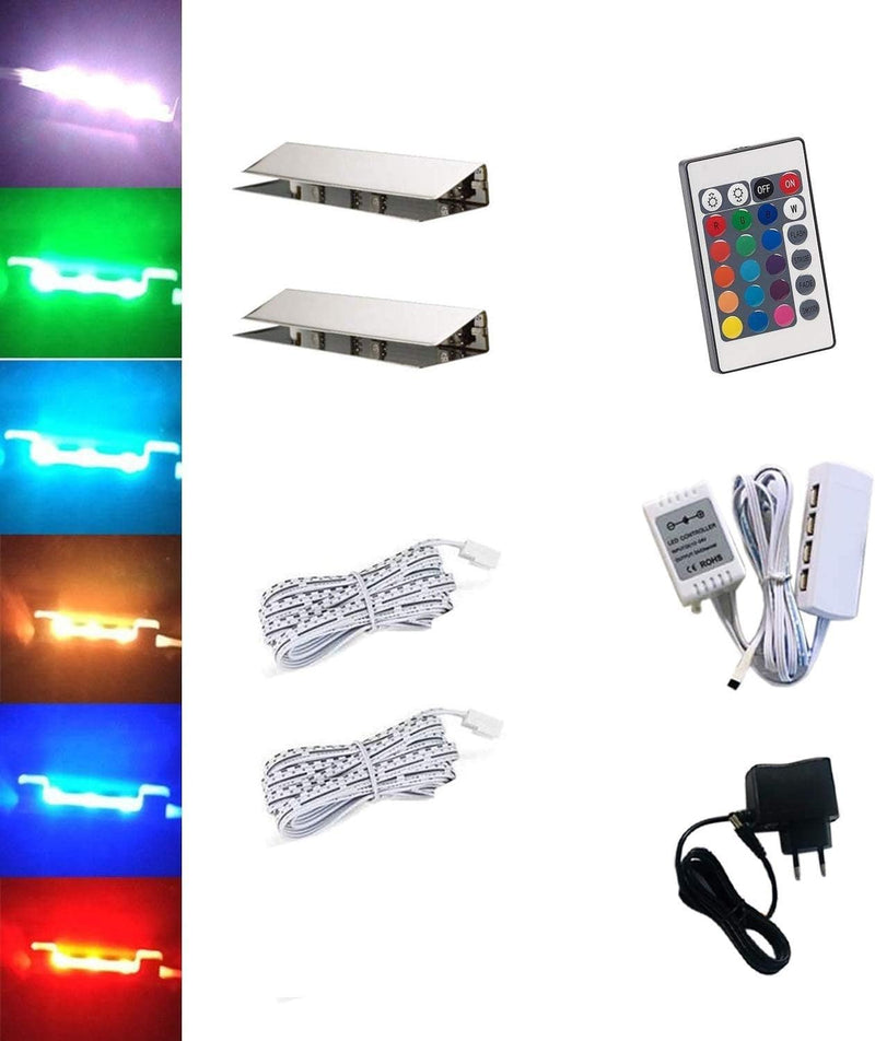 ACCE LED RGB Glaskantenbeleuchtung Glasbodenbeleuchtung Vitrinenbeleuchtung Clip Glas höchste Qualit