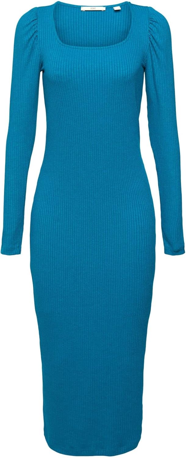 ESPRIT Damen Kleid, 455/Teal Blue