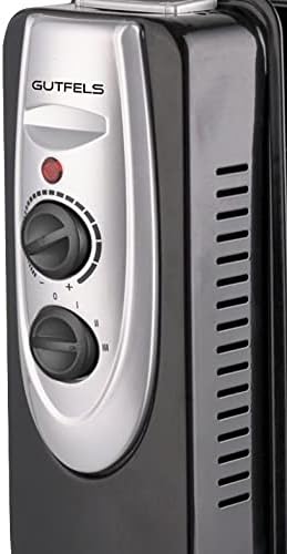 Gutfels HR 32011 sw Öl-Radiator | 3 Heizstufen | 11 Rippen | 2500 Watt Leistung | Schwarz, 5050076,