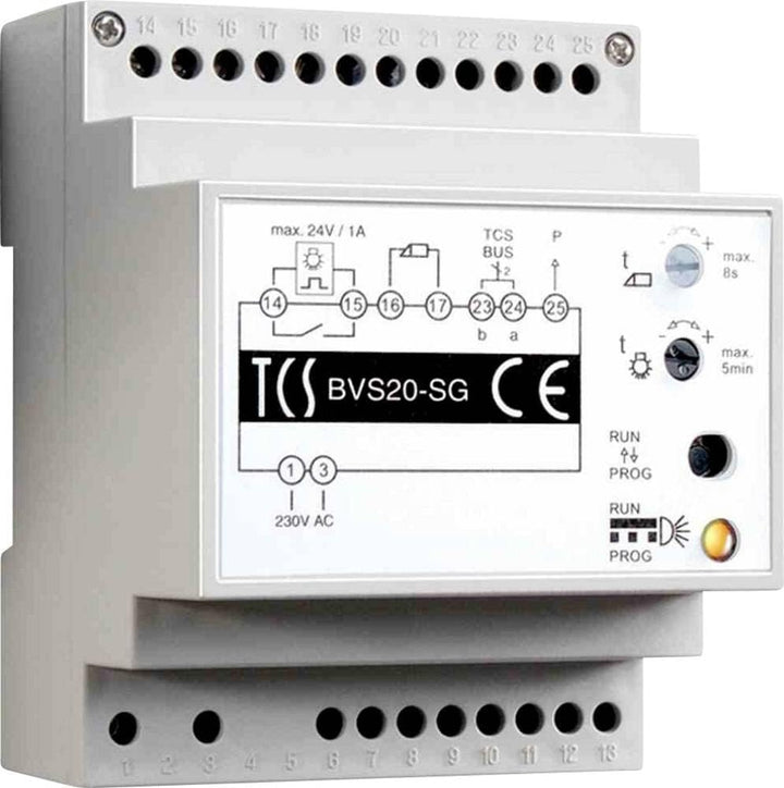 TCS BVS20-SG Gegensprechanlage-Zubehör (Stromversorgung, Grau, Weiss, Kunststoff, CE, 72 mm, 70 mm)