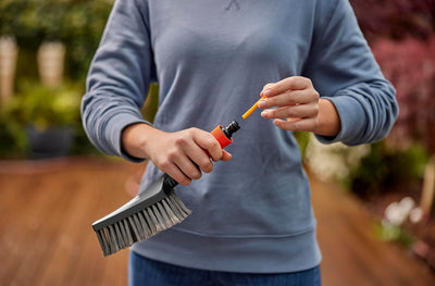 Gardena Cleansystem Grundausstattung S soft: Reinigungsbürste, Reinigungssticks und Anschlussarmatur