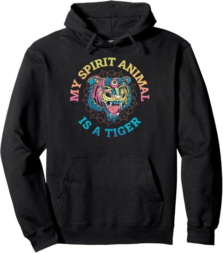 Tiger Spirit Animal Pullover Hoodie