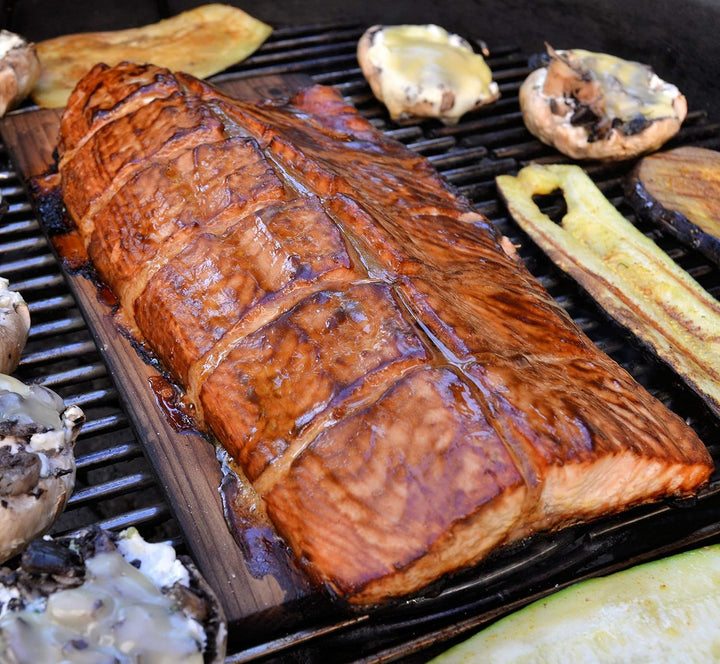 Landree® BBQ Eiche Grillbrett Räucherbrett Planks Set 2Stk mehrfach verwendbar (!) (Eiche), Eiche