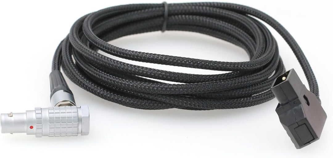 D-Tap-Netzkabel für Red Epic Dragon DSMC2 Kamera, rechtwinklig, 6-polig, geflochten, 1,9 m