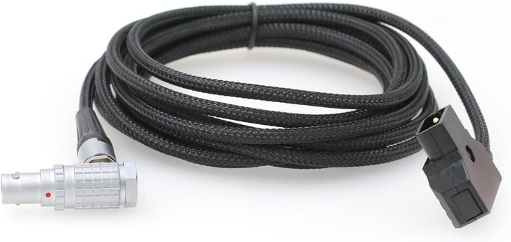 D-Tap-Netzkabel für Red Epic Dragon DSMC2 Kamera, rechtwinklig, 6-polig, geflochten, 1,9 m