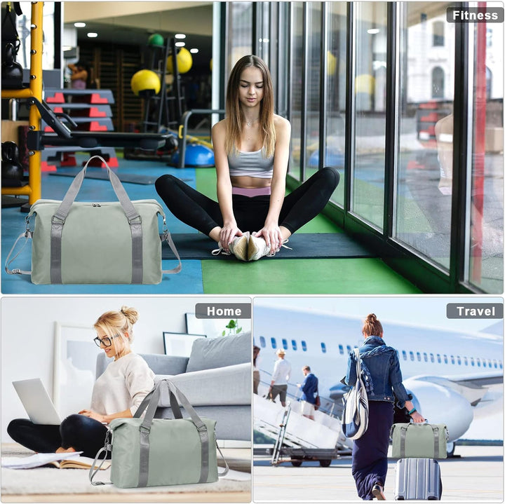 HAWEE Reisetasche Herren Gross Weekender Sporttasche Damen Wasserdicht Gym Bag Leichte Handgepäck Ta