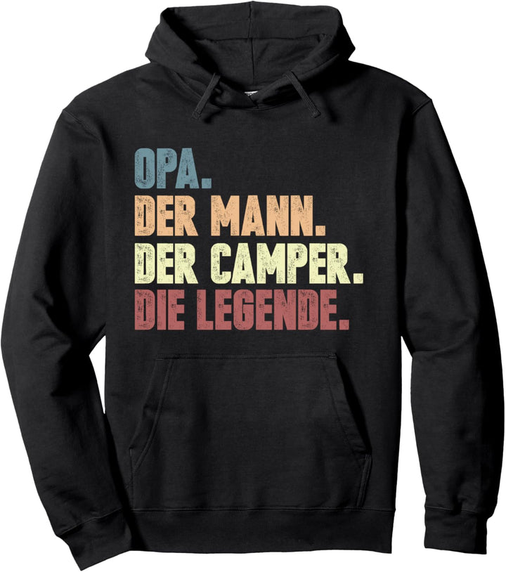 Camper Camping Opa Wohnwagen Wohnmobil Reise Pullover Hoodie