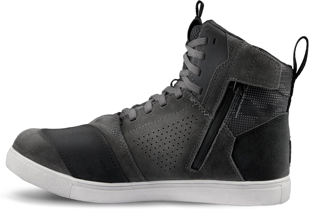 SHIMA Rebel 2.0 Motorrad Schuhe Herren Leder Belüftet Motorradstiefel Protektoren Sneaker Rutschfest