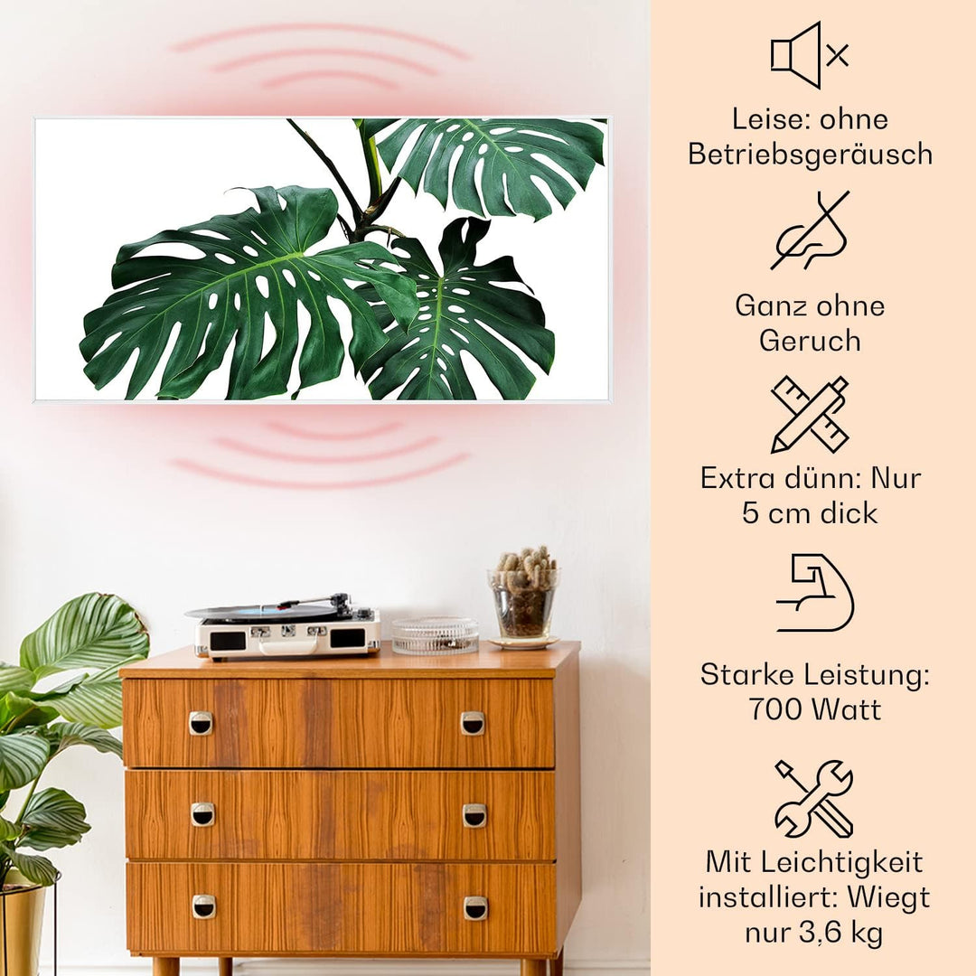 Klarstein Air Art Smart Infrarotheizung, Infrarot Heizung mit IoT/WiFi App-Steuerung, Erkennung Offe