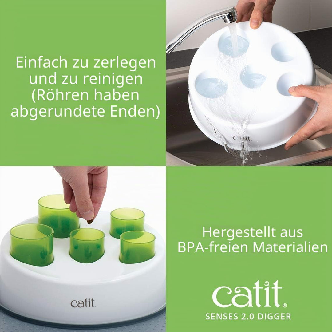 Catit Senses 2.0 Bagger, 1 Stück 1 weiss, grün, 1 weiss, grün