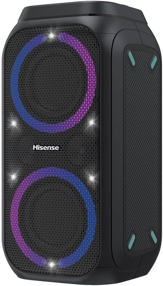Hisense Party Rocket 160, 160 W Max Audio Power, 12 Hours Battery Life, TWS Pair Play, Karaoke Mode,