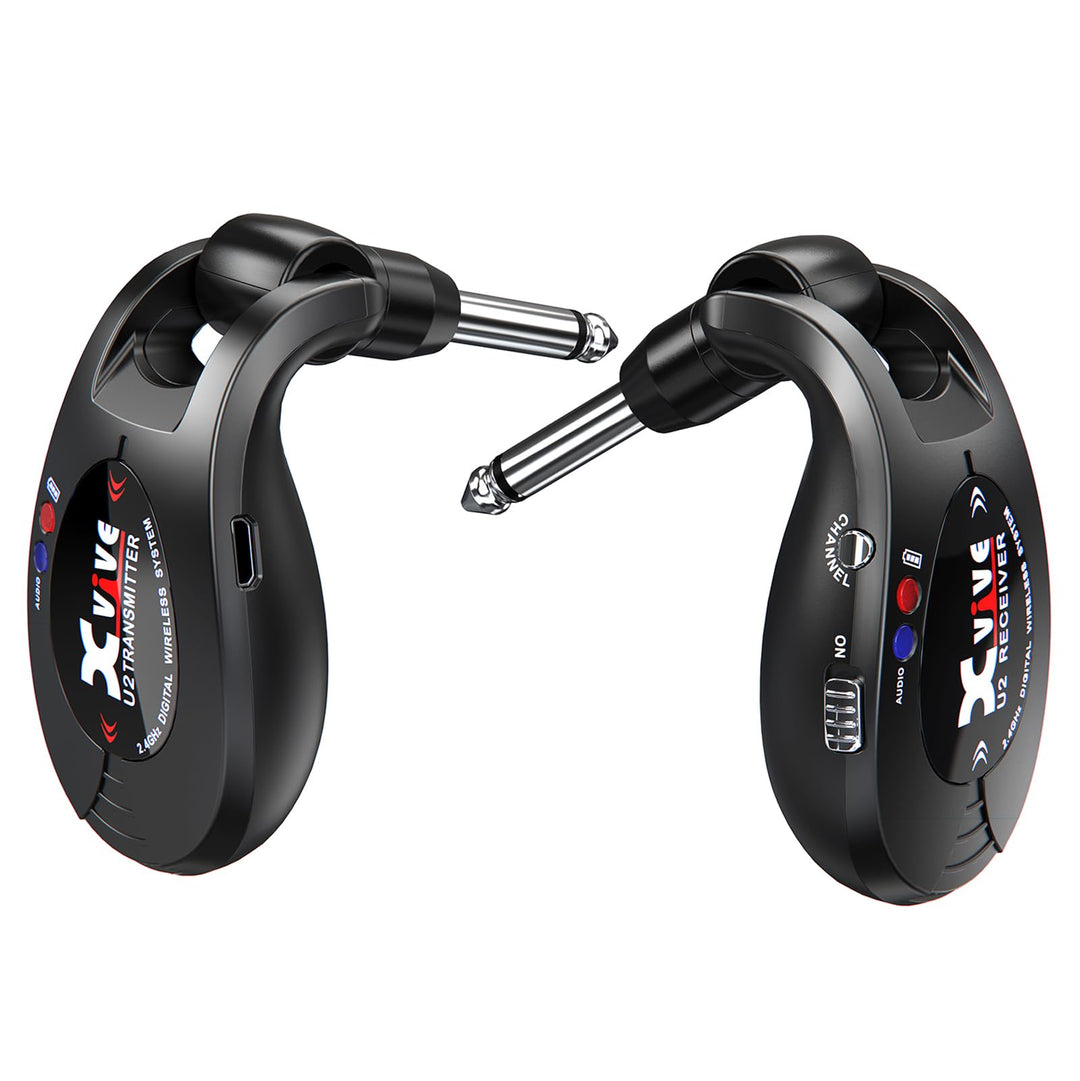 Xvive U2 Wireless Digital Transmitter/Receiver System for Guitar, Bass and Other Instruments, Rechar