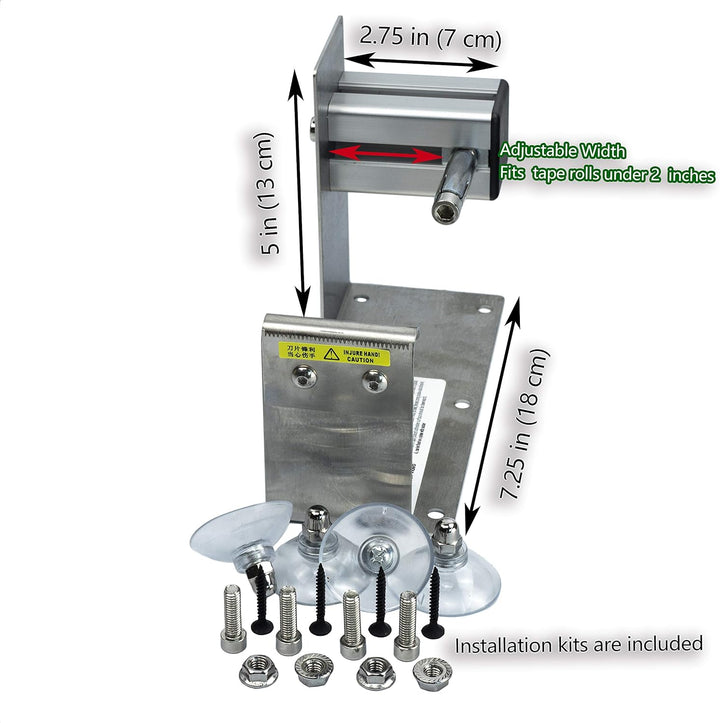 LDS Industry klebebandabroller Desktop-Tischplatte schwer/packband, grosser Tischbandspender für 2 i