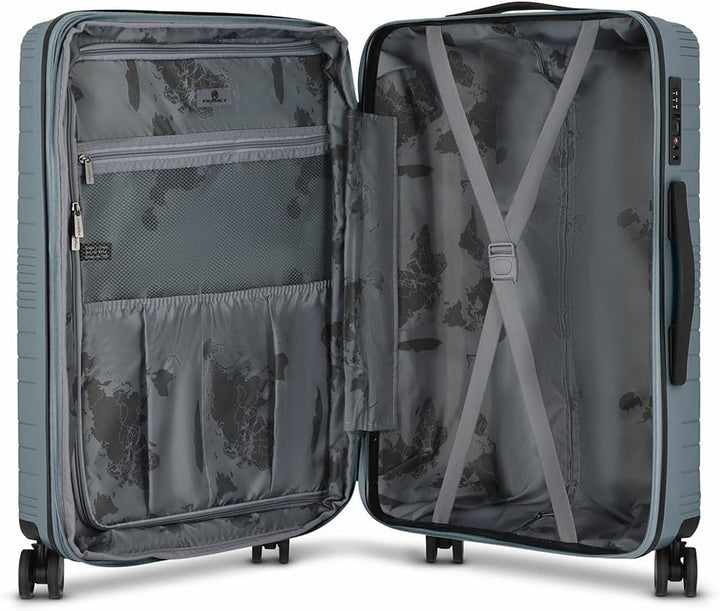 Franky Dallas 3.0 Hartschalen-Kofferset 3 teilig | Trolley-Set ausgestattet mit TSA-Schloss, 4 Rolle
