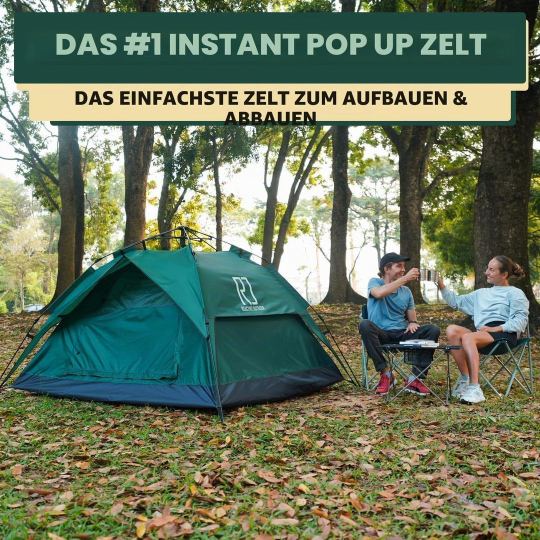 Reactive Outdoor Zelt - 3 Sekunden Zelt - 3 Sekunden Instant Pop Up Zelt - Einfache und schnelle Ein