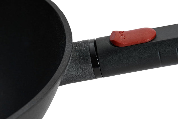 Woll Eco Logic QXR Wok- und Rührpfanne - Induktiv -, Ø 30 cm, 10 cm hoch, mit abnehmbaren Stiel - Ge