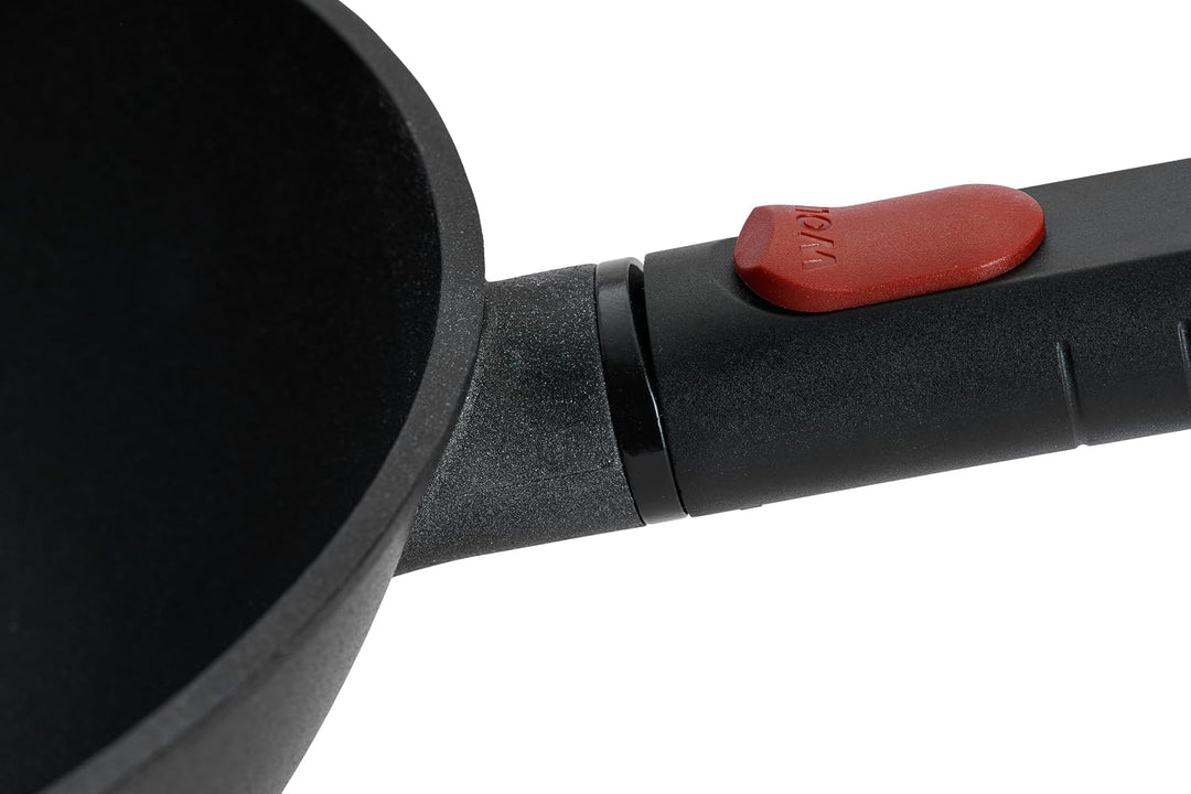 Woll Eco Logic QXR Wok- und Rührpfanne - Induktiv -, Ø 30 cm, 10 cm hoch, mit abnehmbaren Stiel - Ge