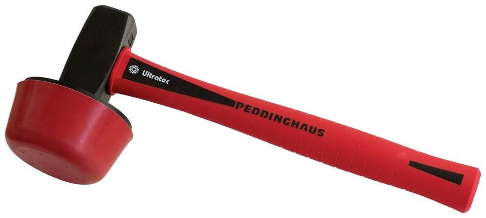 Peddinghaus Plattenlegerhammer 'Ultratec Komfort' 2.350 g – Mit Ultratec 3-K Stiel – Rückschlaggedäm