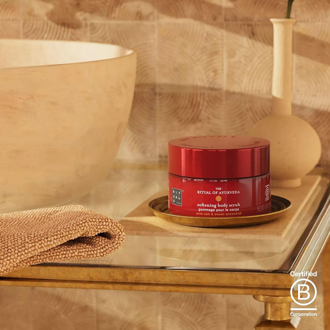 RITUALS Body Scrub The Ritual of Ayurveda – Körperpeeling mit rosafarbenen Salz aus Punjab und Mande