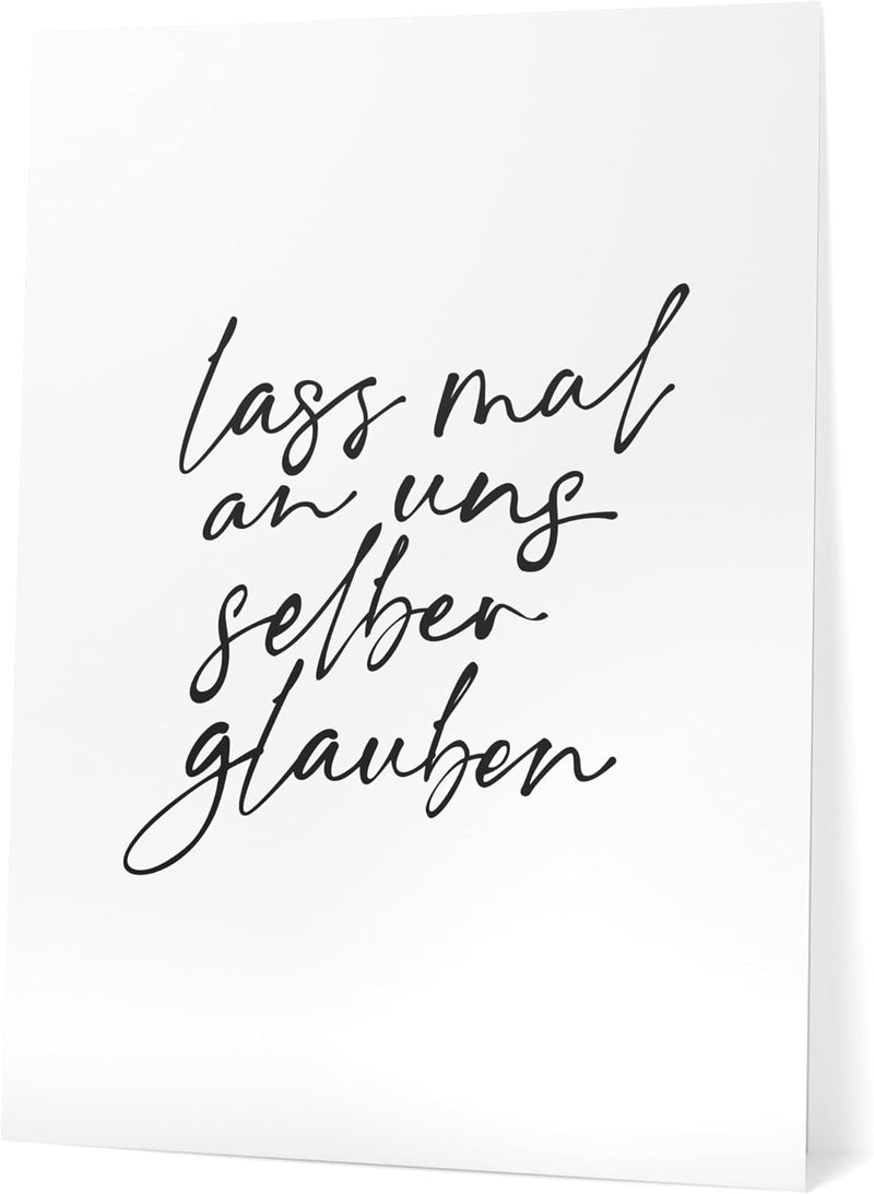 Papierschmiede® Bilder Home XXL Kunstdruck A1 (59,4x84,1 cm) Spruch Poster Zuhause Schrift Bild Wand