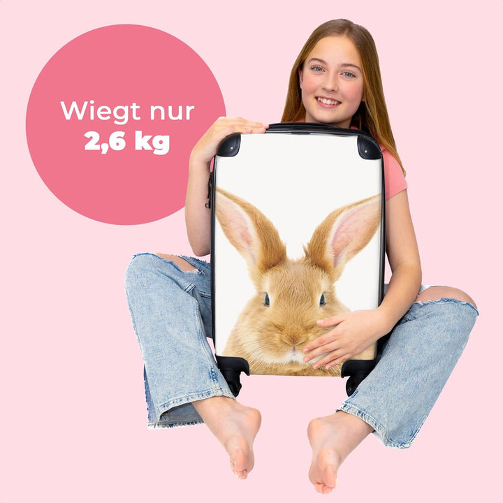NoBoringSuitcases.com® Kinder Koffer Hartschalenkoffer Klein Rollkoffer Handgepäck Geschenk - Kanich