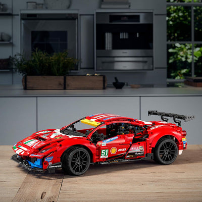 LEGO 42125 Technic Ferrari 488 GTE “AF Corse #51” Supersportwagen, Exklusives Sammlermodell, Modellb