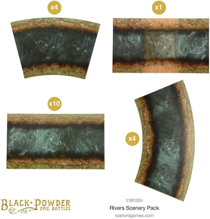 Warlord Games Black Powder & Epic Battles – Rivers Scenery Pack
