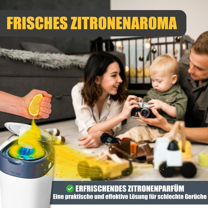 REVERSED® 10 Stück Nachfüllfolie für Windeleimer - Kompatibel mit Tommee Tippee Twist & Click Angelc