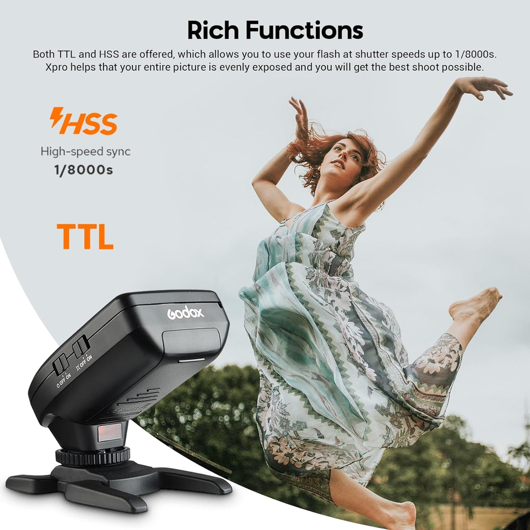 Godox Xpro-c E-TTL 2.4 G Wireless High Speed Sync 1/8000s X System HSS Blitzauslöser für Canon EOS K