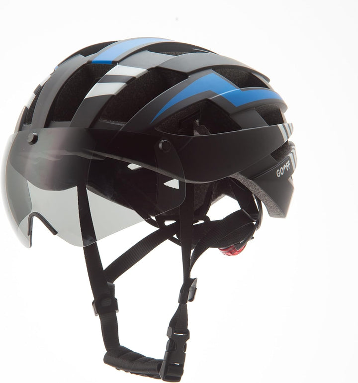 GOOFF Blitz MTB- und Fahrradhelm in Schwarz - Sportlicher Helm mit ultraleichter Bauweise - Fahrradh