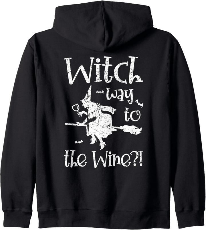 Hexenweg zum Wein Halloween Design Ästhetik Kapuzenjacke