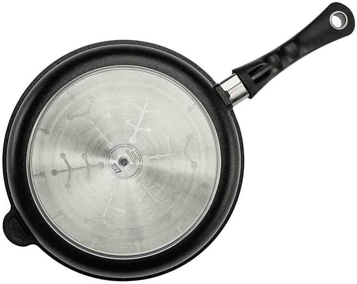 AMT Gastroguss Bratpfanne 32 cm Ø, 5 cm hoch, fester Stiel, induktionsgeeignet, Lotan® Antihaft-Vere