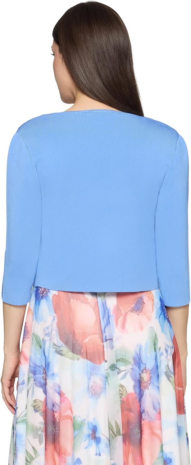 Vera Mont Damen 0226/4106 Strickjacke XS Paris Blue, XS Paris Blue
