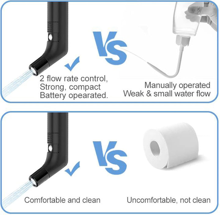 Zooma 2.3L Reise Bidet Elektrisch, Portable Bidet, 3pcs Reise Bidet Handbrause für Toilette Outdoor,
