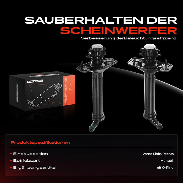 2x Scheinwerferreinigung Waschwasserdüse Vorne Links und Rechts für A6 4G2 C7 4GC A6 Avant 4G5 C7 4G