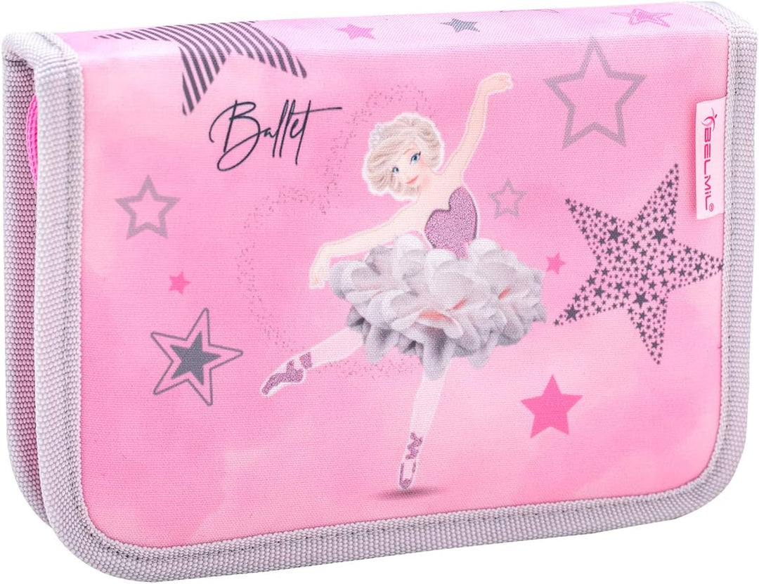 Belmil Schulranzen Set 403-13/AG/S/R 5 - teilig ergonomischer Schulranzen Set mit Regenschutz 1. kla