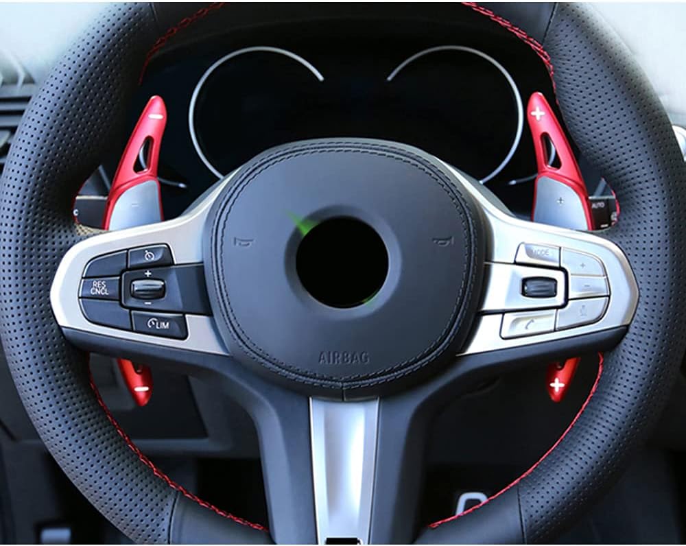 HIBEYO 2 Stücke Lenkrad Schaltwippen Verlängerung Paddles Lenkrad für BMW 5er G30 G31 G38 7er G11 G1