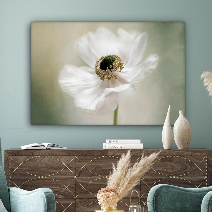 MuchoWow© Wandbilder Gross 120x80 cm XXL Wohnzimmer Wanddeko Blumen Leinwandbild Schlafzimmer Zimmer