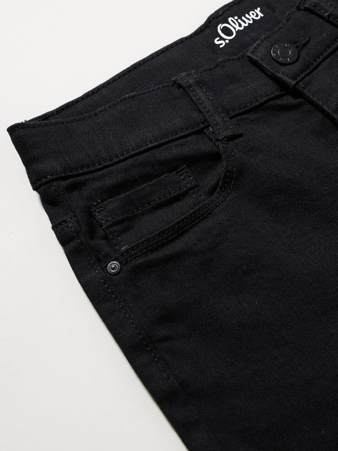 s.Oliver Mädchen Jeans Hose, Skinny Suri 134 Schwarz, 134 Schwarz