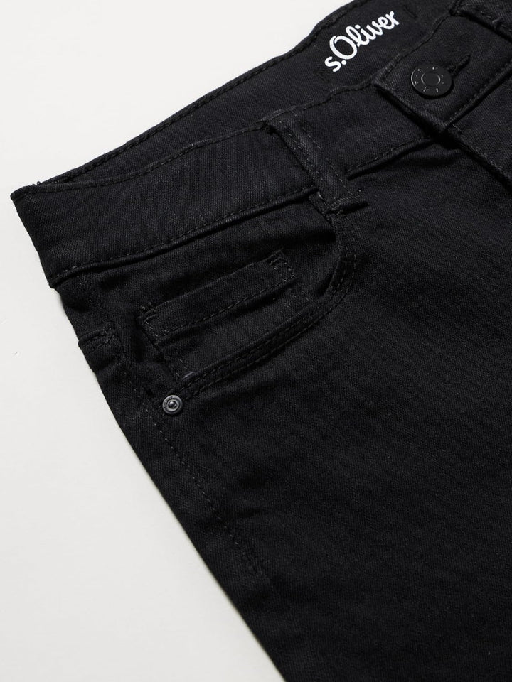 s.Oliver Mädchen Jeans Hose, Skinny Suri 134 Schwarz, 134 Schwarz