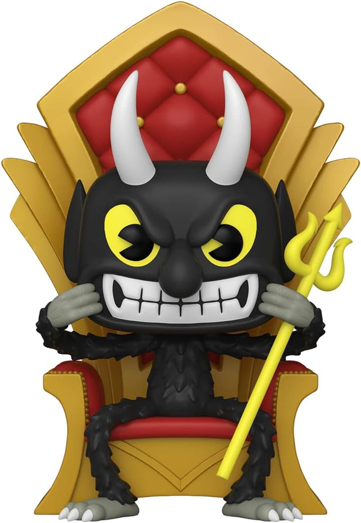 Funko Pop! Deluxe: Cuphead - The Devil in Chair - Vinyl-Sammelfigur - Geschenkidee - Offizielle Hand
