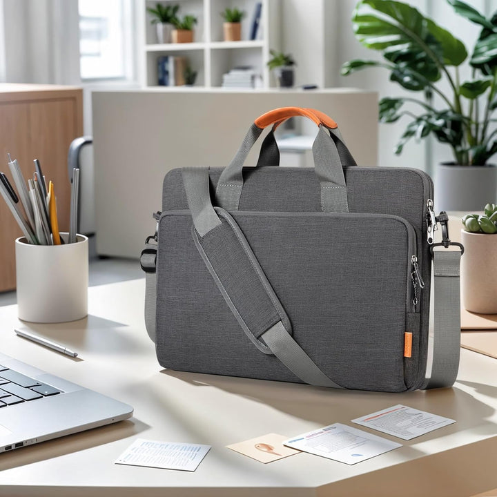 Laptoptasche Laptop Aktentasche Passt bis zu 15 15,6 16 Zoll Laptop Erweiterbare Wasserabweisend Sch