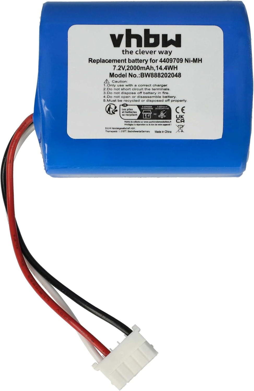 vhbw Akku kompatibel mit iRobot Braava 2000, 300, 380, 380T, 381, 390, 390T Staubsauger Home Cleaner