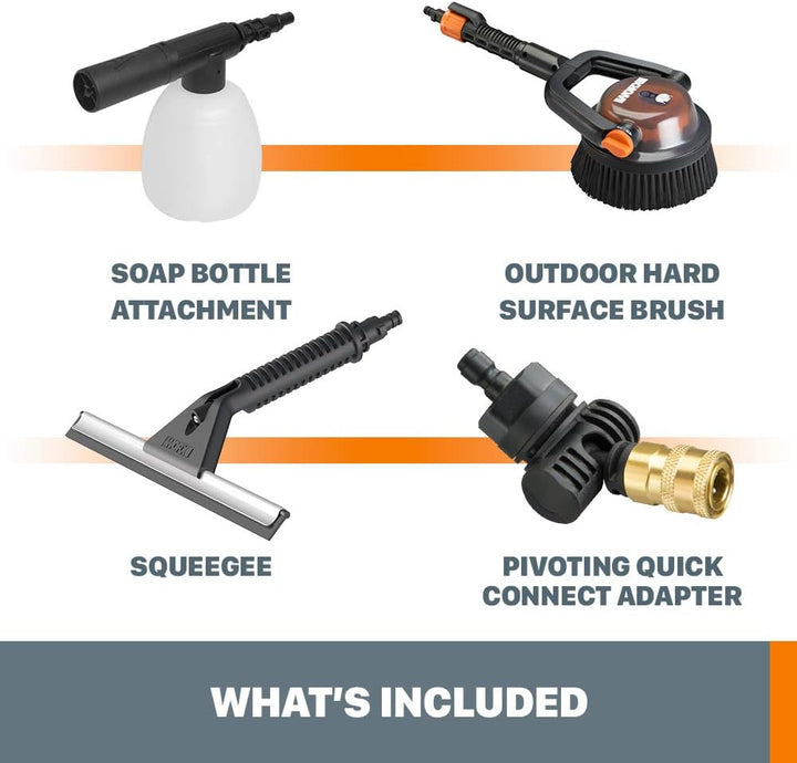WORX Cleaning Accessory Kit WA4072 Hydroshot Deluxe Reinigungszubehör-Set,